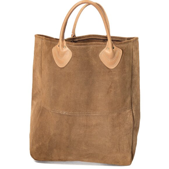 L.L. Bean Vintage Brown Suede Boat and Leather Tote - Picture 7 of 16